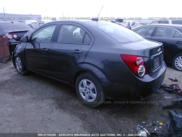 1G1JA5SH2G4111484 - 2016 CHEVROLET SONIC LS GRAY photo 3