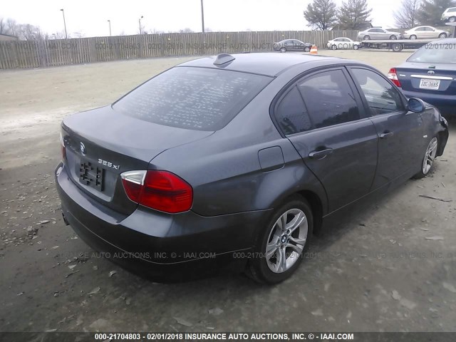 WBAVC73508KX91995 - 2008 BMW 328 XI SULEV GRAY photo 4