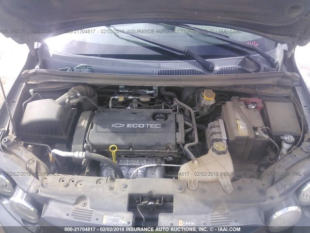 1G1JB5SH0E4183052 - 2014 CHEVROLET SONIC LS Սև լուսանկար 10