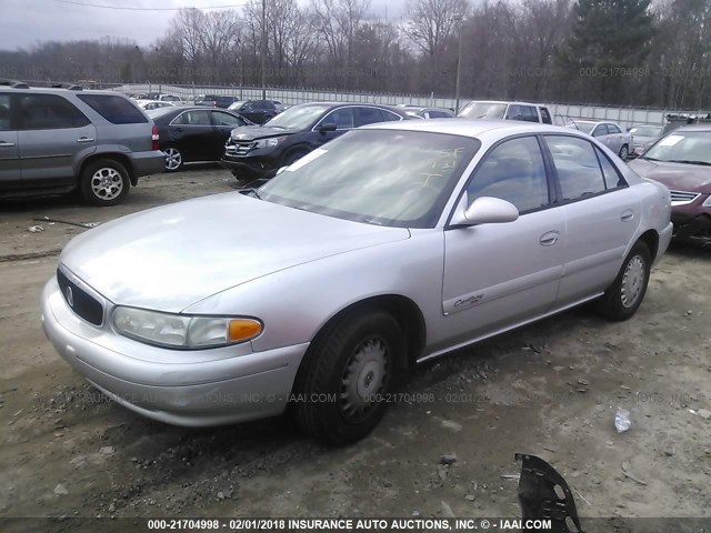 2G4WS52J211282117 - 2001 BUICK CENTURY CUSTOM SILVER photo 2