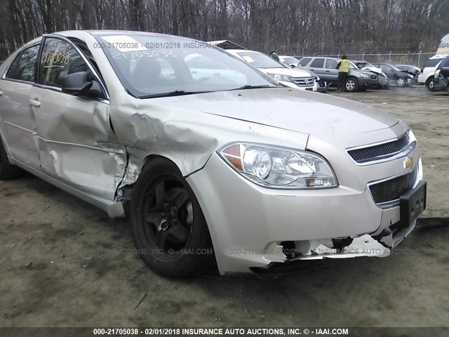 1G1ZB5E06CF278564 - 2012 CHEVROLET MALIBU LS 金色 照片 6