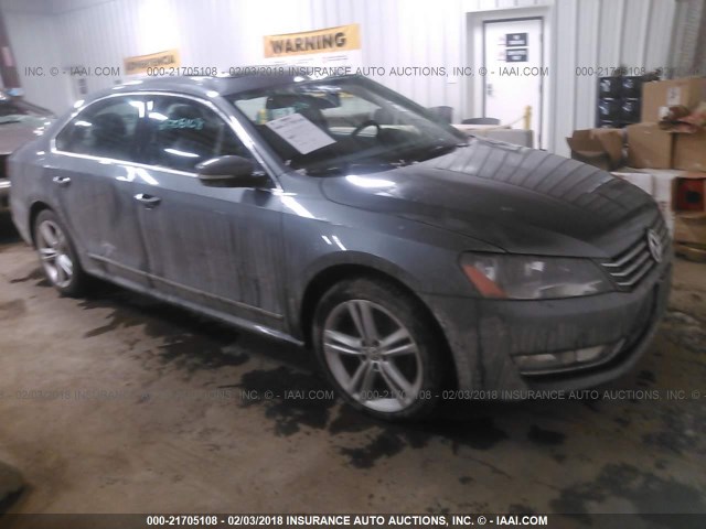 1VWBS7A37FC031013 - 2015 VOLKSWAGEN PASSAT SE GRAY photo 1