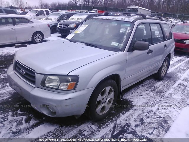JF1SG65693H730974 - 2003 SUBARU FORESTER 2.5XS Argent photo 2