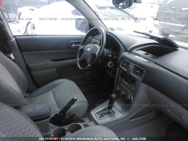 JF1SG65693H730974 - 2003 SUBARU FORESTER 2.5XS Argent photo 5