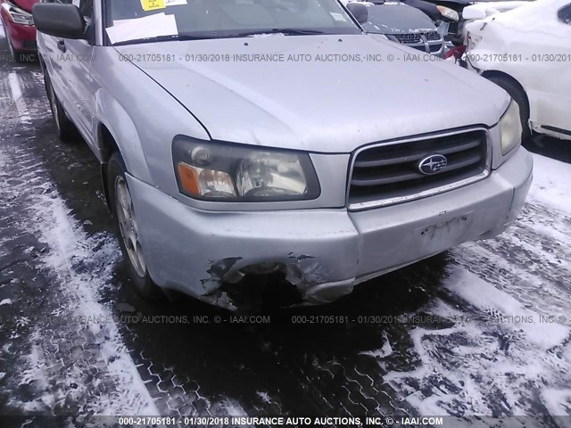 JF1SG65693H730974 - 2003 SUBARU FORESTER 2.5XS Argent photo 6