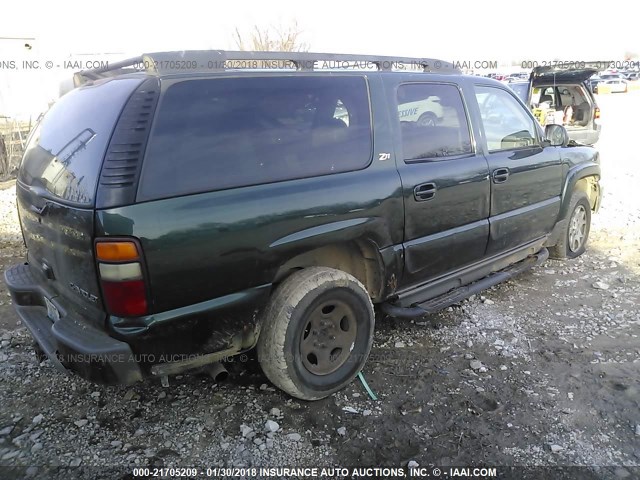 3GNFK16Z83G310551 - 2003 CHEVROLET SUBURBAN K1500 GREEN photo 4