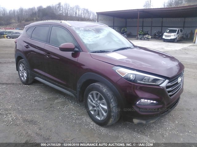 KM8J3CA40HU280940 - 2017 HYUNDAI TUCSON LIMITED/SPORT AND ECO/SE MAROON photo 1