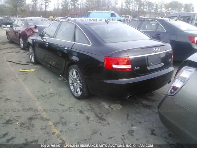 WAUDH74F08N150445 - 2008 AUDI A6 3.2 QUATTRO BLACK photo 3