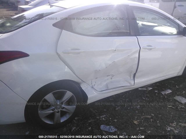 5NPDH4AE1DH322778 - 2013 HYUNDAI ELANTRA GLS/LIMITED WHITE photo 6