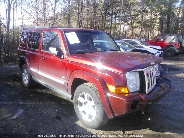 1J8HG48KX7C670992 - 2007 JEEP COMMANDER MAROON photo 1