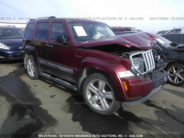 1C4PJMFK0CW106428 - 2012 JEEP LIBERTY JET BURGUNDY photo 1