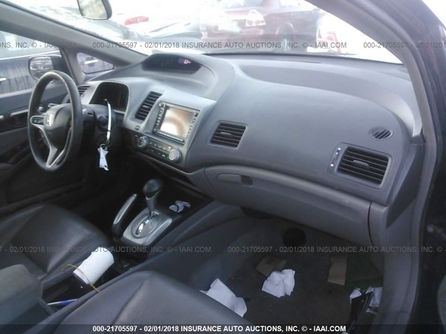 1HGFA16969L003114 - 2009 HONDA CIVIC EXL BLACK photo 5