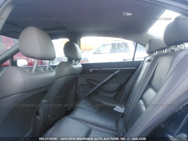 1HGFA16969L003114 - 2009 HONDA CIVIC EXL BLACK photo 8