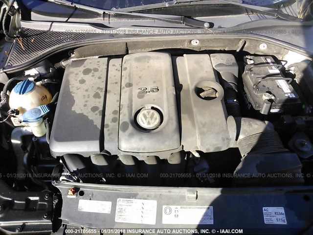 1VWAP7A37CC069835 - 2012 VOLKSWAGEN PASSAT S SILVER photo 10