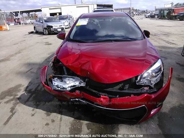 5YFBURHE2FP330299 - 2015 TOYOTA COROLLA L/LE/LE PLS/PRM/S/S PLS RED photo 6