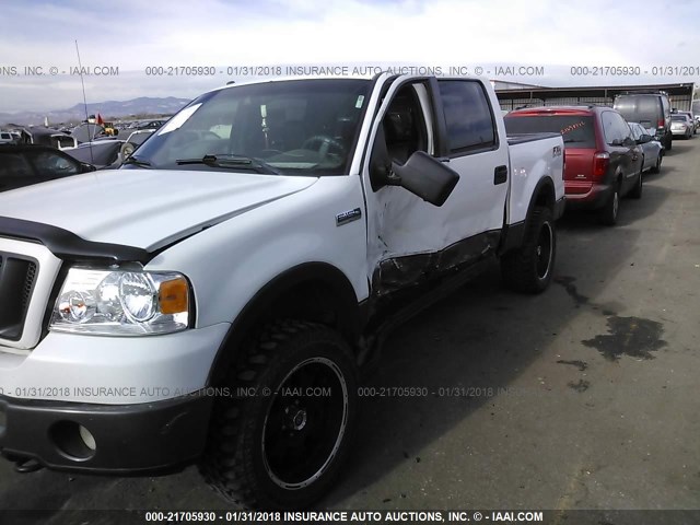 1FTPW14V27KC02359 - 2007 FORD F150 SUPERCREW WHITE photo 6