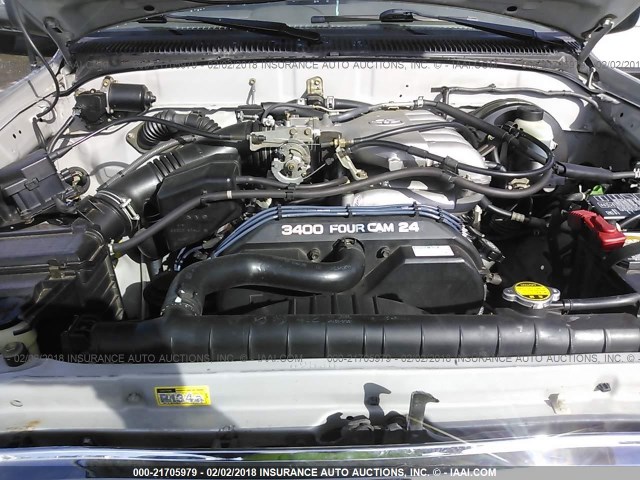 5TEGN92N82Z889856 - 2002 TOYOTA TACOMA DOUBLE CAB PRERUNNER GRAY photo 10