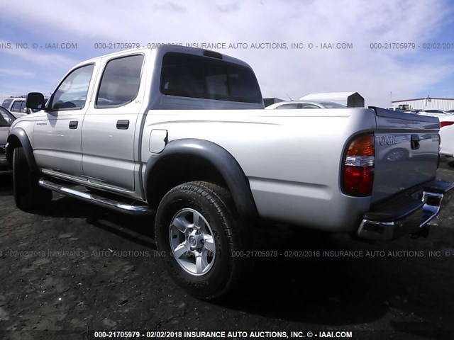 5TEGN92N82Z889856 - 2002 TOYOTA TACOMA DOUBLE CAB PRERUNNER GRAY photo 3