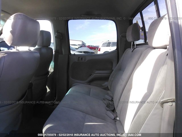 5TEGN92N82Z889856 - 2002 TOYOTA TACOMA DOUBLE CAB PRERUNNER GRAY photo 8