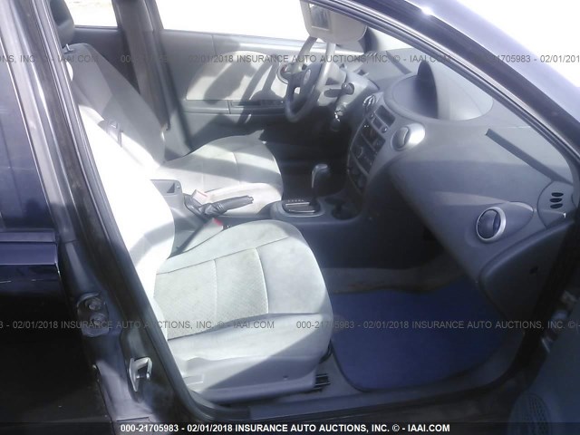 1G8AL55F27Z166915 - 2007 SATURN ION LEVEL 3 BLACK photo 5