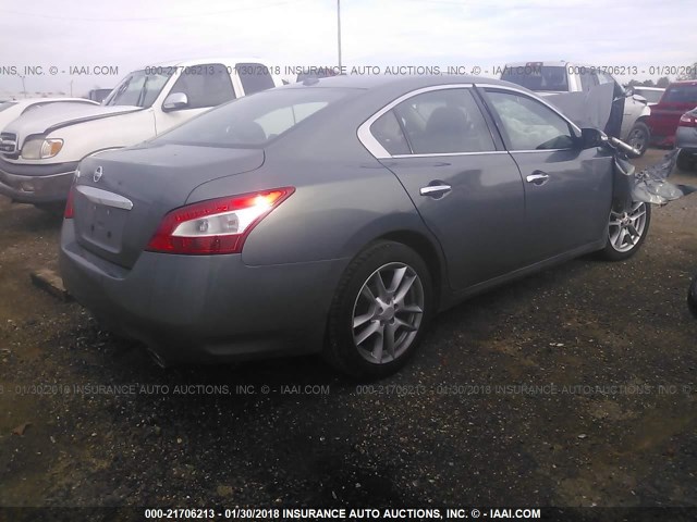 1N4AA5AP0BC833427 - 2011 NISSAN MAXIMA S/SV GRAY photo 4