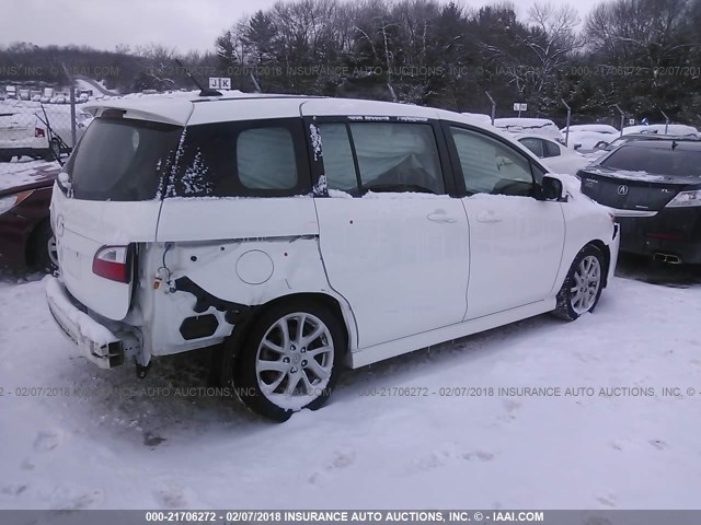 JM1CW2DL4C0136342 - 2012 MAZDA 5 WHITE photo 4