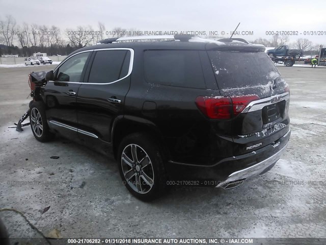 1GKKNPLS5HZ128116 - 2017 GMC ACADIA DENALI BLACK photo 3