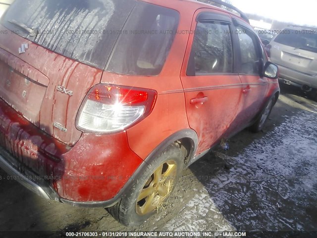 JS2YB413X85109521 - 2008 SUZUKI SX4 CONVENIENCE RED photo 4