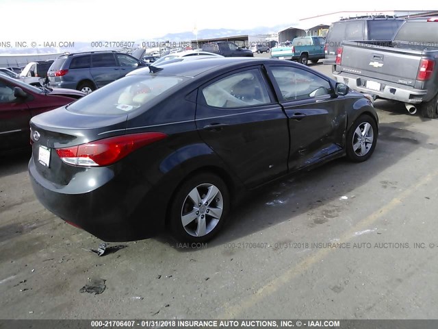 5NPDH4AE5DH164316 - 2013 HYUNDAI ELANTRA GLS/LIMITED BLACK photo 4