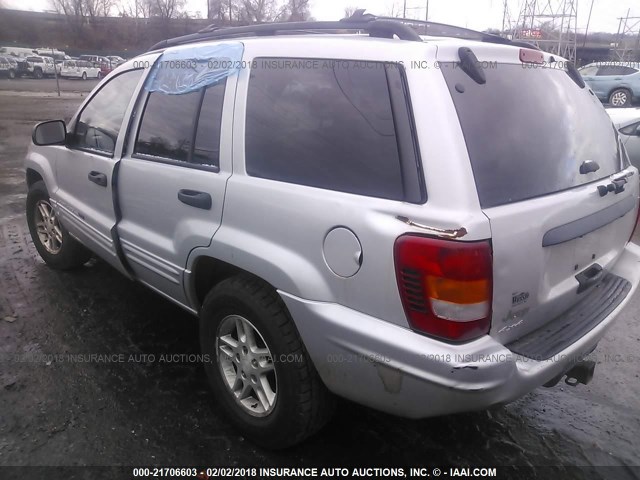 1J8GW48S84C139980 - 2004 JEEP GRAND CHEROKEE LAREDO/COLUMBIA/FREEDOM SILVER photo 3