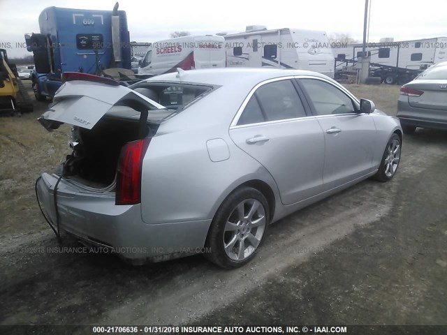 1G6AH5RX5E0171184 - 2014 CADILLAC ATS LUXURY SILVER photo 4