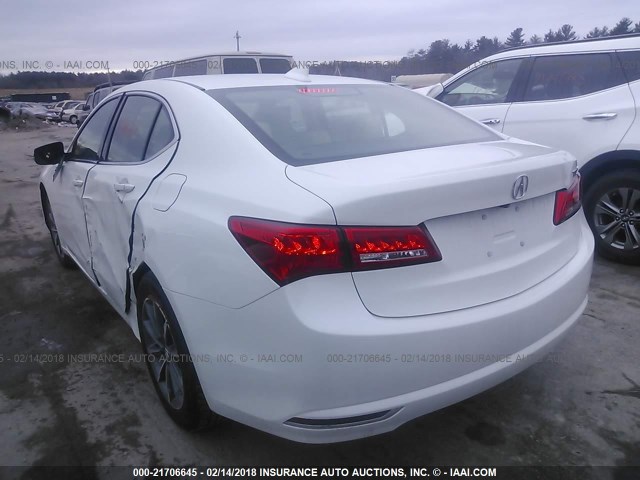 19UUB1F39JA007464 - 2018 ACURA TLX WHITE photo 3