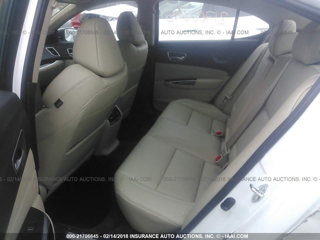 19UUB1F39JA007464 - 2018 ACURA TLX WHITE photo 8