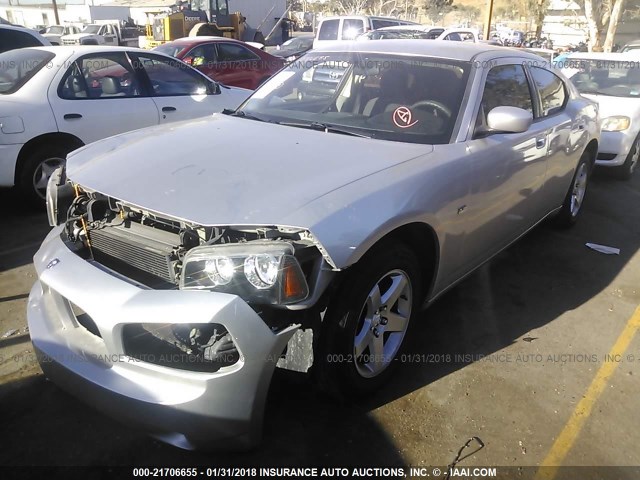 2B3CA3CV6AH290388 - 2010 DODGE CHARGER SXT SILVER photo 2