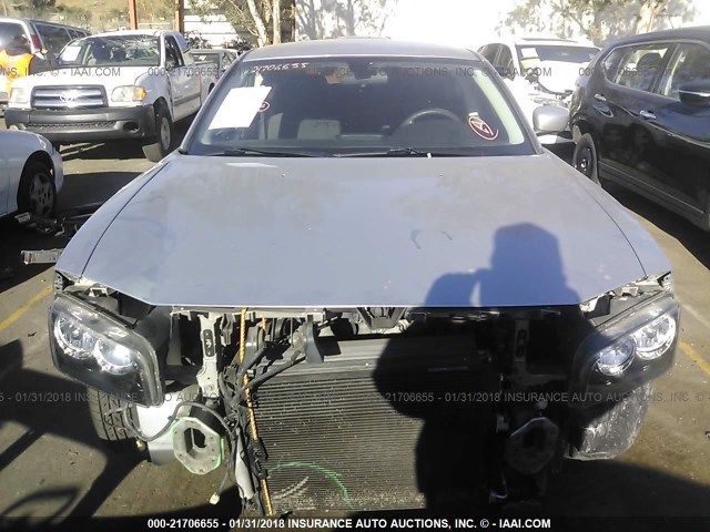 2B3CA3CV6AH290388 - 2010 DODGE CHARGER SXT SILVER photo 6