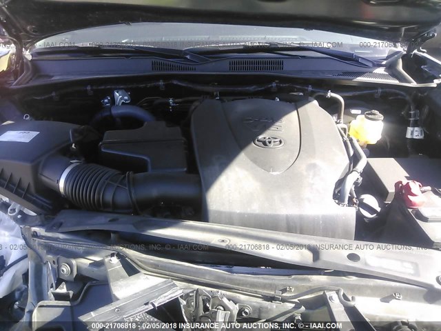 3TMAZ5CN4HM044817 - 2017 TOYOTA TACOMA DBL CAB/SR5/TRD SPORT/OR GRAY photo 10