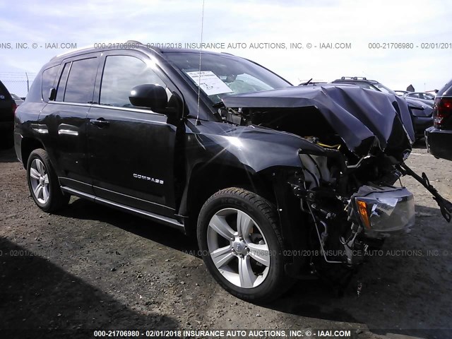 1C4NJCBA5GD553871 - 2016 JEEP COMPASS SPORT BLACK photo 1