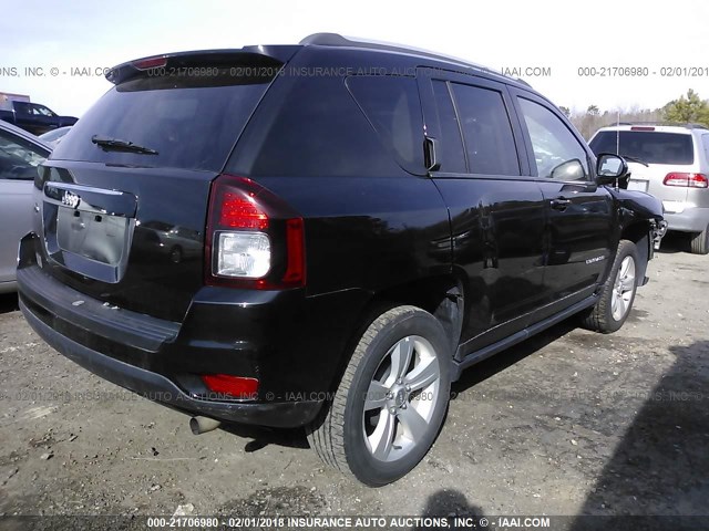 1C4NJCBA5GD553871 - 2016 JEEP COMPASS SPORT BLACK photo 4