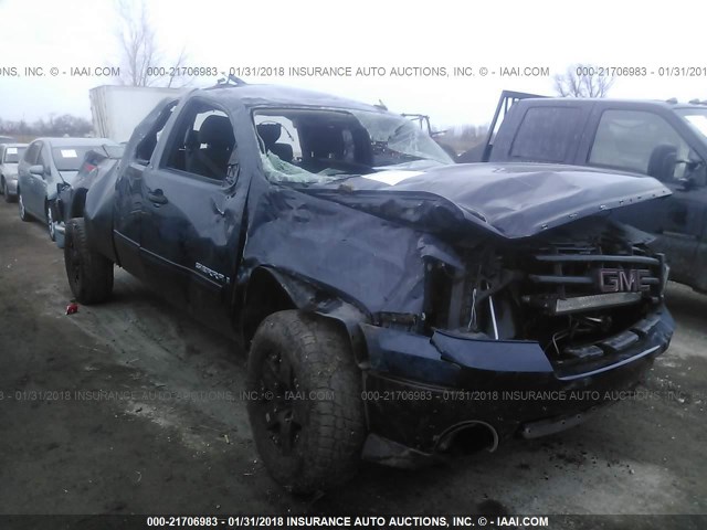 1GTEK19087Z583402 - 2007 GMC NEW SIERRA K1500 BLUE photo 1