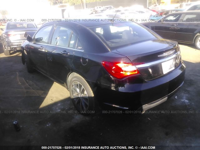 1C3CCBBGXDN751713 - 2013 CHRYSLER 200 TOURING BLACK photo 3