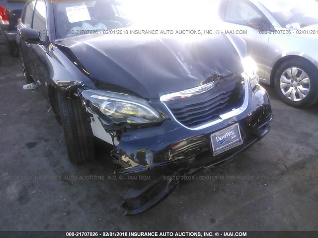 1C3CCBBGXDN751713 - 2013 CHRYSLER 200 TOURING BLACK photo 6