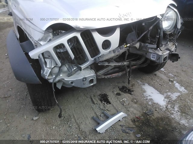 1J4GL48K97W643919 - 2007 JEEP LIBERTY SPORT Gümüş foto 6