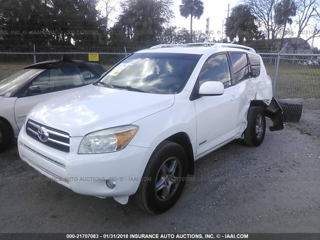 JTMBD31V075071186 - 2007 TOYOTA RAV4 LIMITED WHITE photo 2