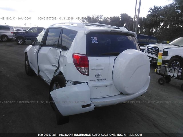 JTMBD31V075071186 - 2007 TOYOTA RAV4 LIMITED WHITE photo 3