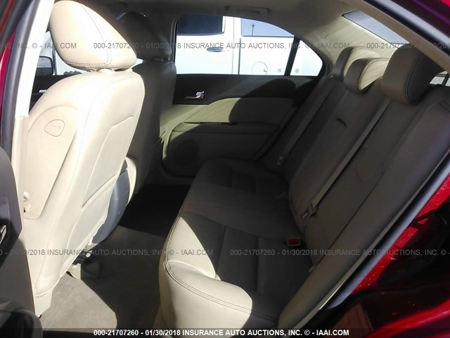 3FAHP0JA2AR382366 - 2010 FORD FUSION SEL RED photo 8