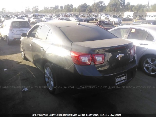 1G11H5SL5EF246816 - 2014 CHEVROLET MALIBU LTZ 灰色 照片 3