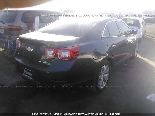 1G11H5SL5EF246816 - 2014 CHEVROLET MALIBU LTZ 灰色 照片 4