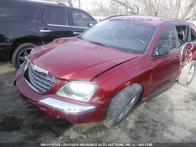 2C4GF68475R308058 - 2005 CHRYSLER PACIFICA TOURING RED photo 2