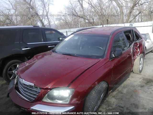 2C4GF68475R308058 - 2005 CHRYSLER PACIFICA TOURING RED photo 6