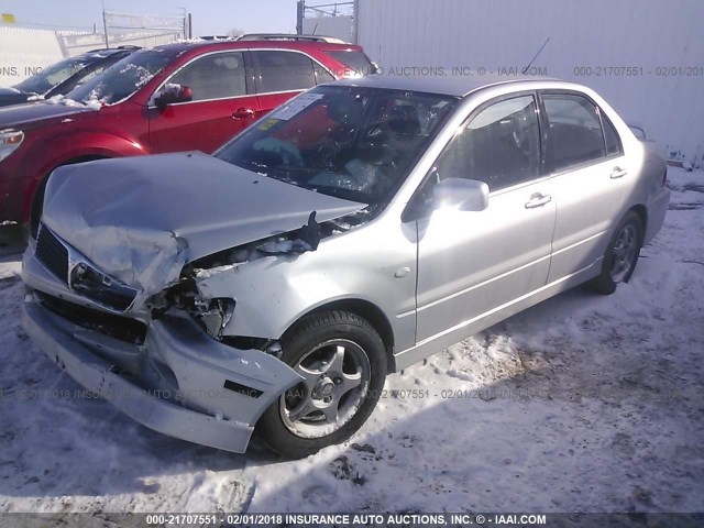 JA3AJ86E73U003198 - 2003 MITSUBISHI LANCER OZ RALLY SILVER photo 6